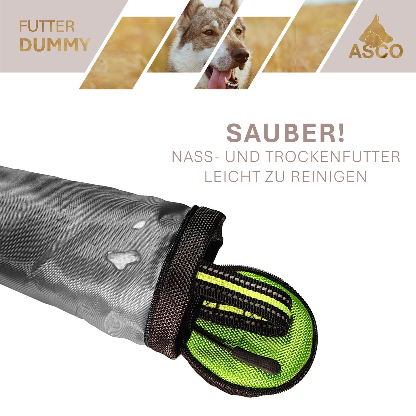 ASCO hundedummy - apporterings- og snackdummy (21x7 cm)