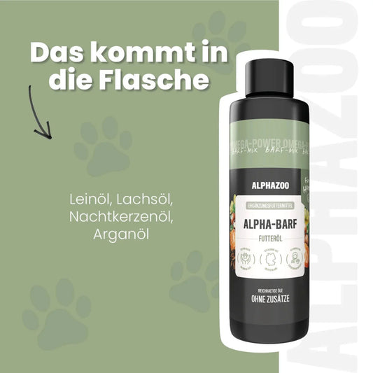 Alpha-Barf foderolie til hunde