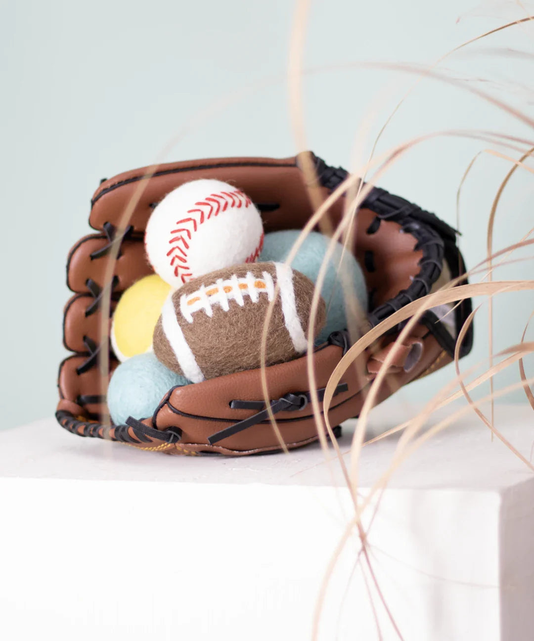 BUDDY. Hundelegetøj af fåreuld "Bold" - Mint