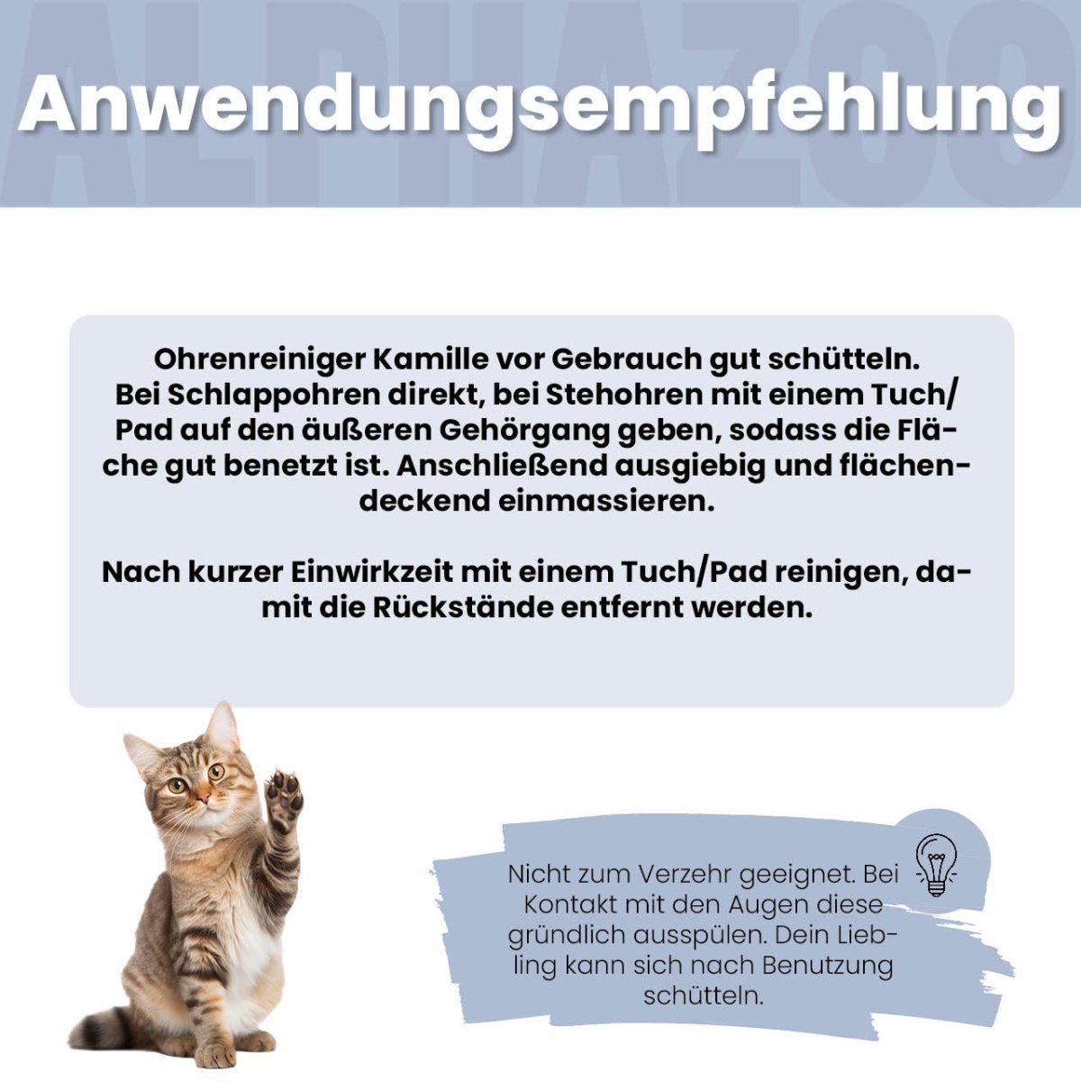 Lauscher-Auf ørerens til katte