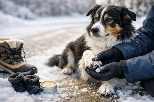 Pfotenpflege im Winter: Hund vor Salz schützen