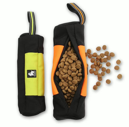 Truelove Leckerli-pose Snack Dummy Neon Gul – S til XL, lynlås, robust 