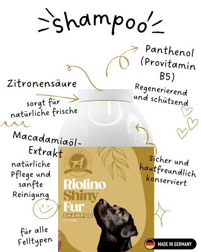 Riolino Shiny Fur Shampoo - skånsom pleje til en skinnende pels
