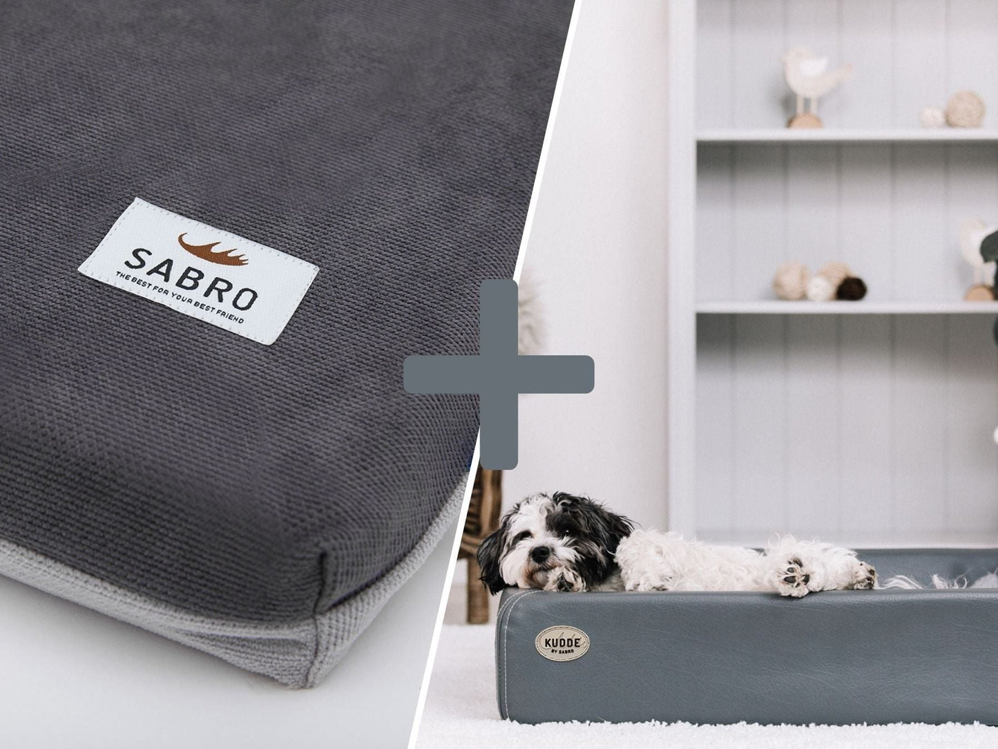 Ortopædisk-Plus Bundle | KUDDE Hundeseng + Mumin Indlæg Alltid 