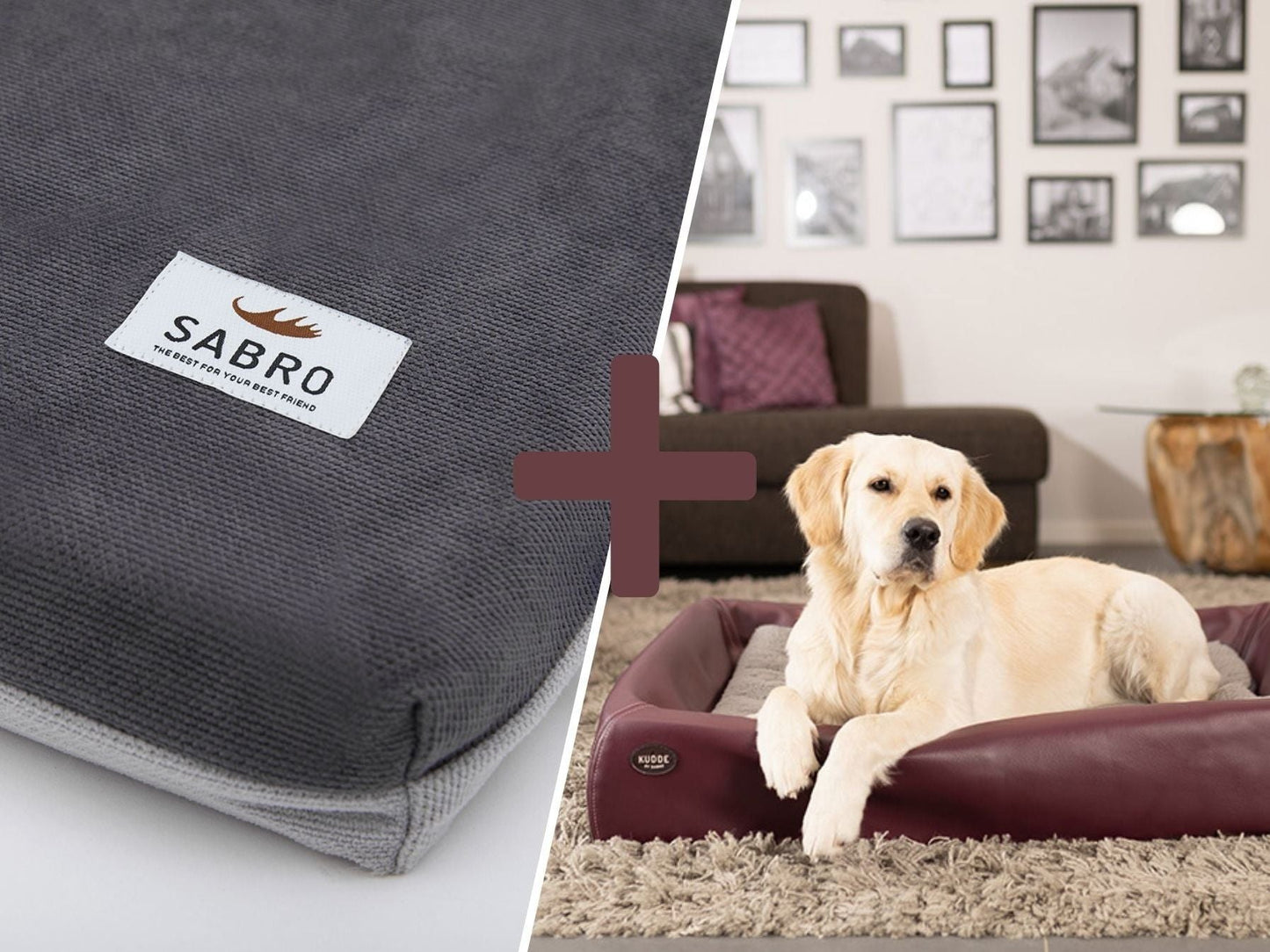 Ortopædisk-Plus Bundle | KUDDE Hundeseng + Mumin Indlæg Alltid 