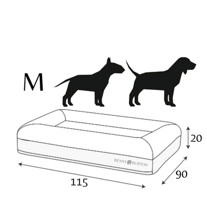 Hundeseng Barklay størrelse M med Bouclé-betræk 