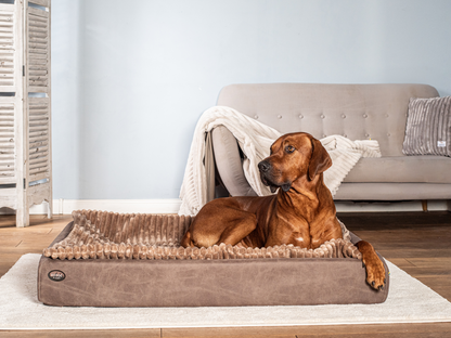 Hundeseng KUDDE vegansk ruskind 