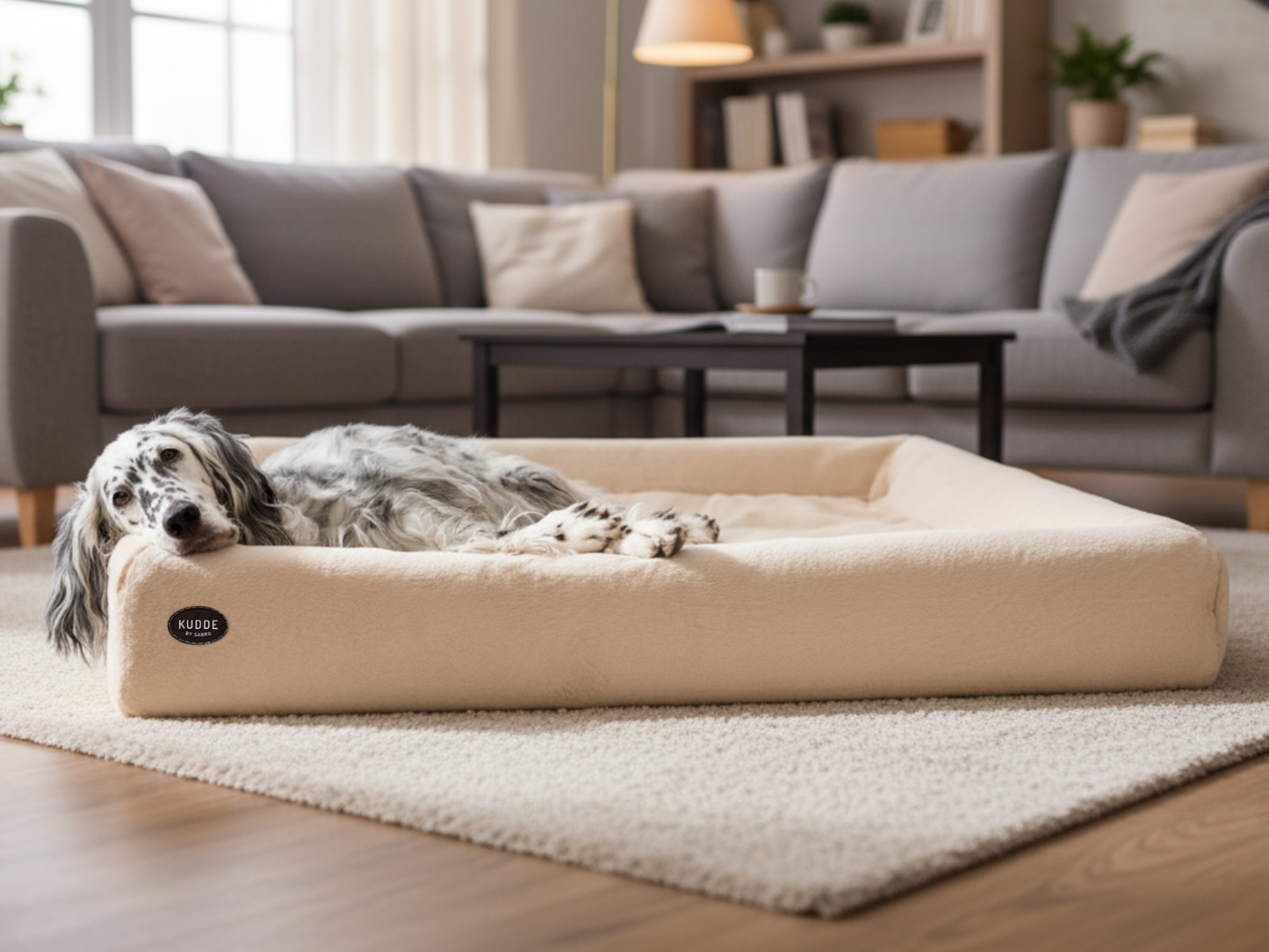 KUDDE nuttet hundeseng i pels (vegansk)