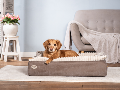 Hundeseng KUDDE vegansk ruskind 