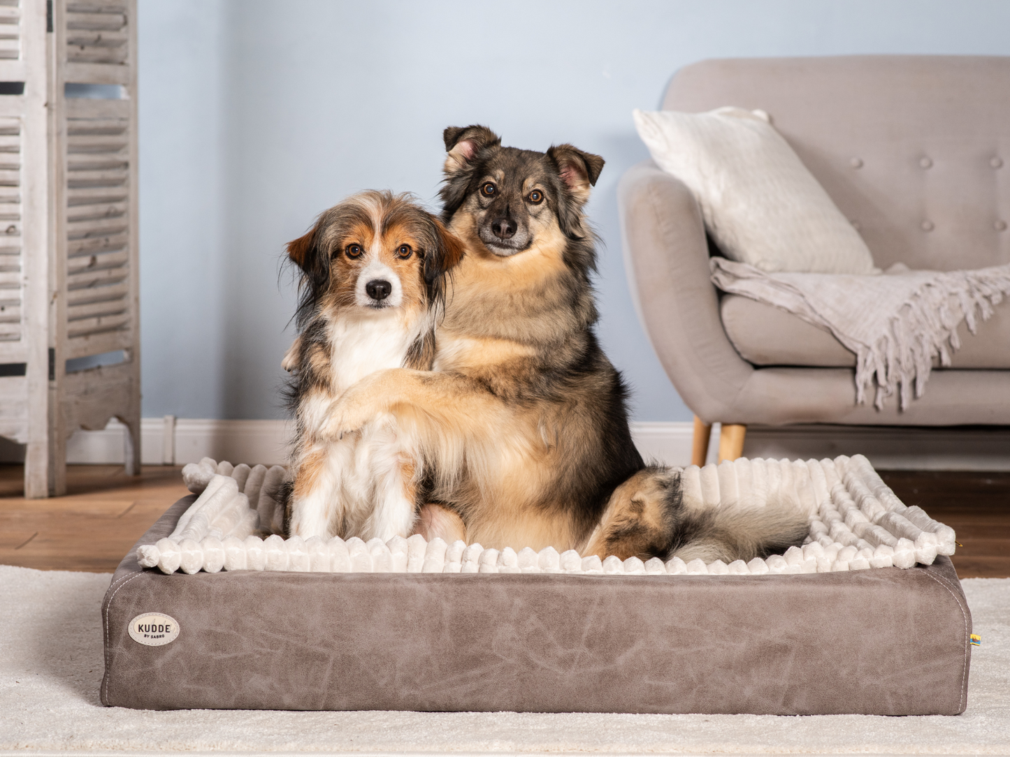 Hundeseng KUDDE vegansk ruskind 