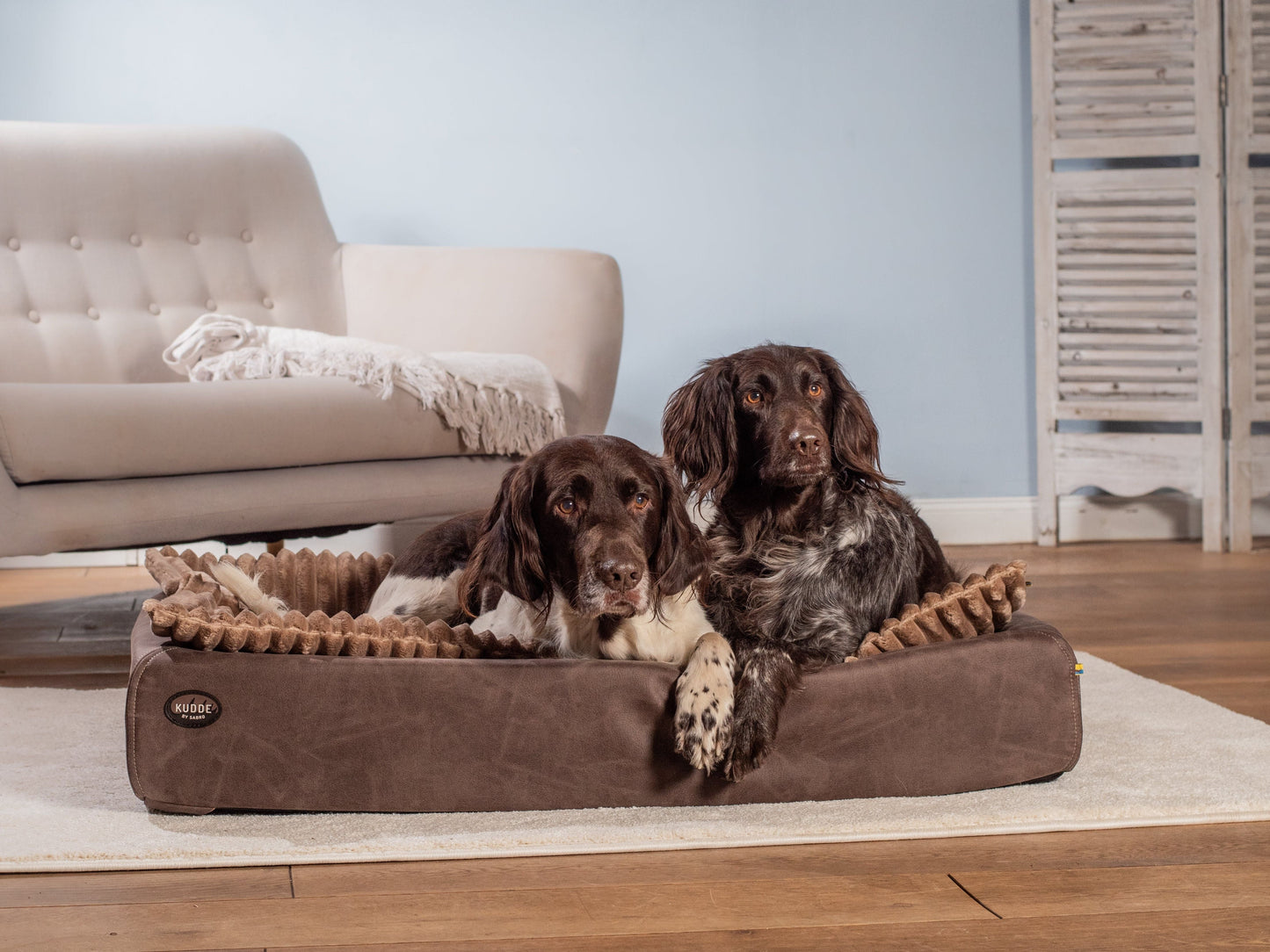 Hundeseng KUDDE vegansk ruskind 