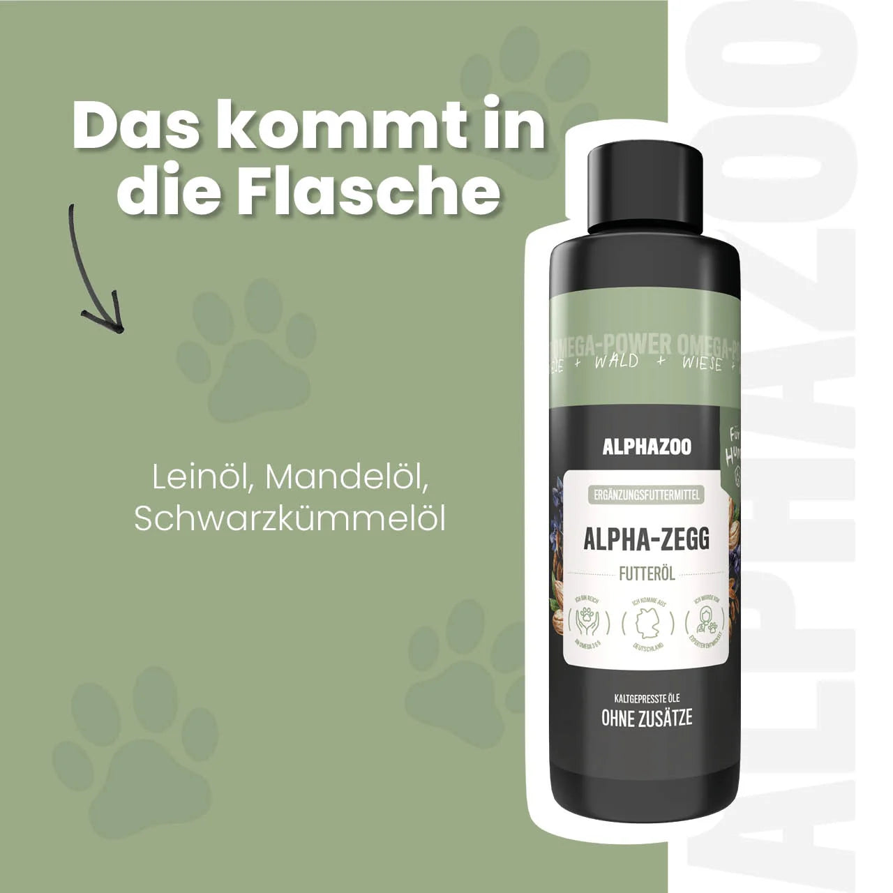 Alpha-Zegg Foderolie til hunde