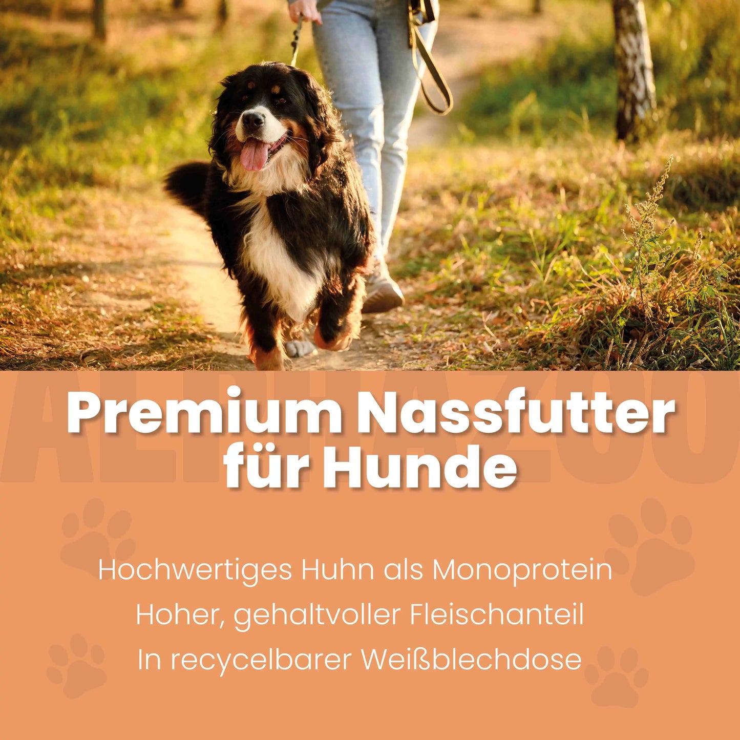 Enkeltprotein vådfoder med kylling til hunde