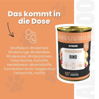 Monoprotein okse vådfoder til hunde