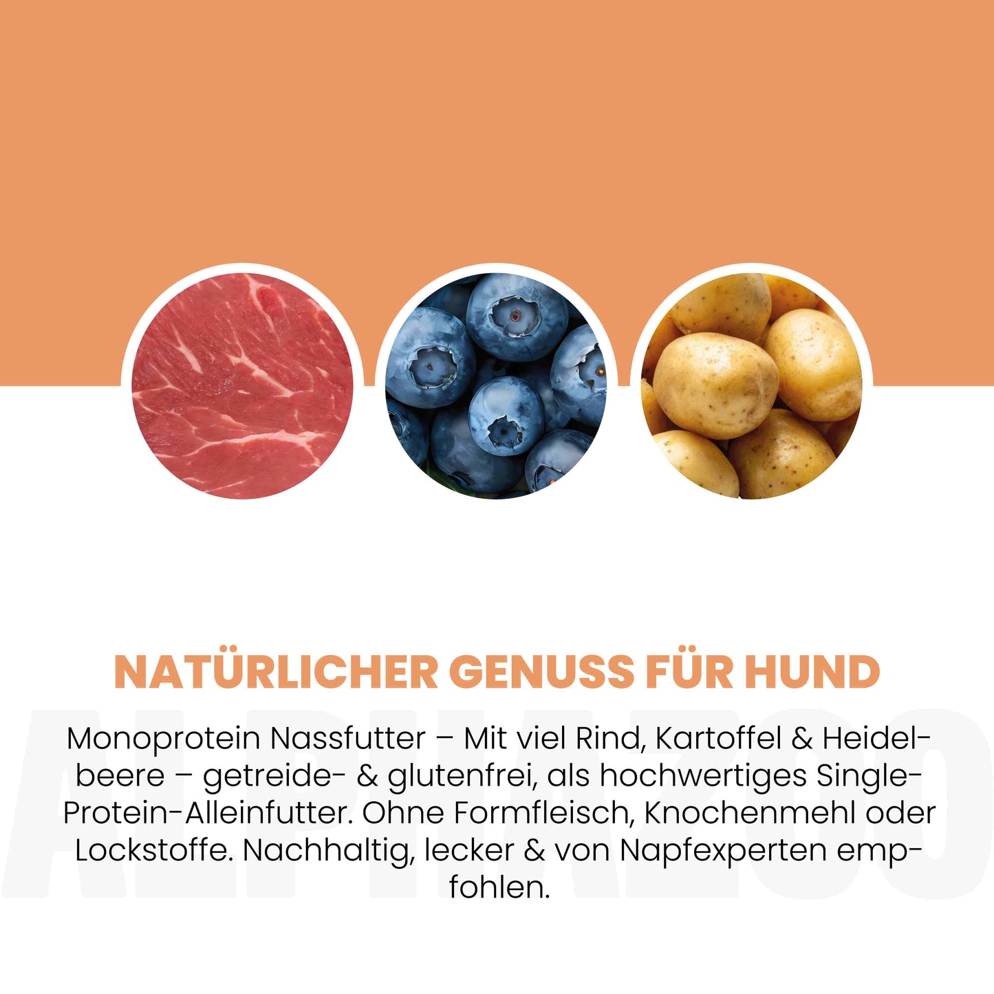 Monoprotein okse vådfoder til hunde