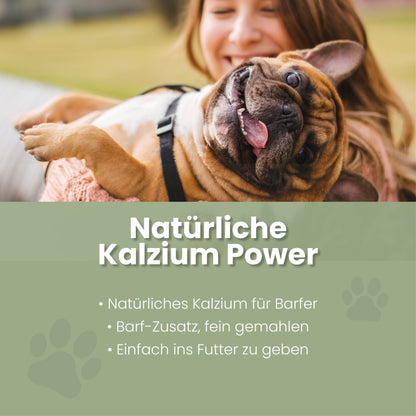 Æggeskallepulver til hunde