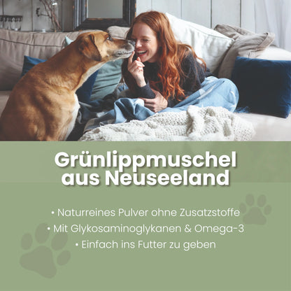 Grønlæbet muslingepulver til hunde