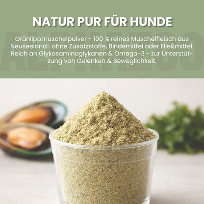 Grønlæbet muslingepulver til hunde