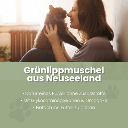 Grønlæbet muslingepulver til katte