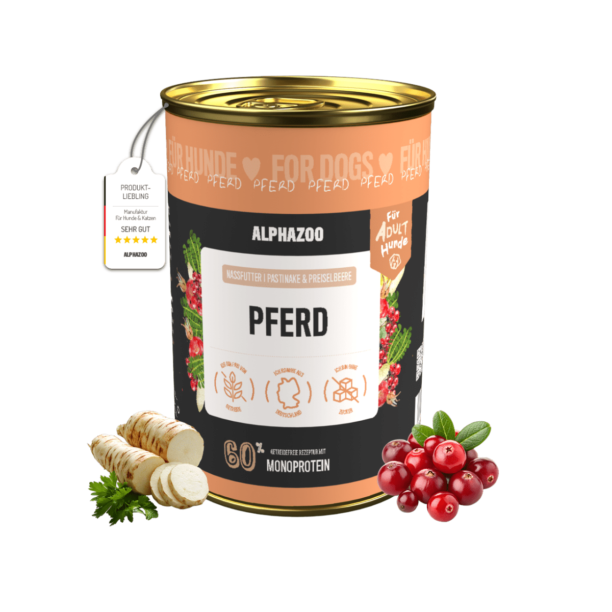 Monoprotein hest vådfoder til hunde