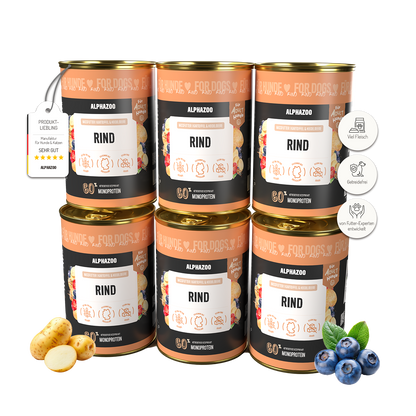 Monoprotein okse vådfoder til hunde
