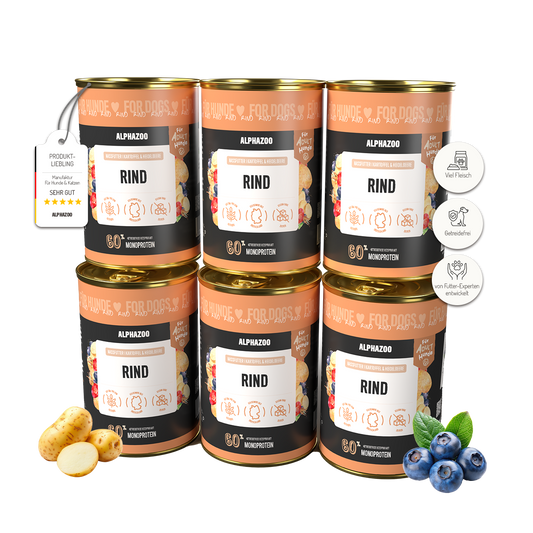 Monoprotein okse vådfoder til hunde